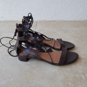 H&M Leather Lace Up Sandals